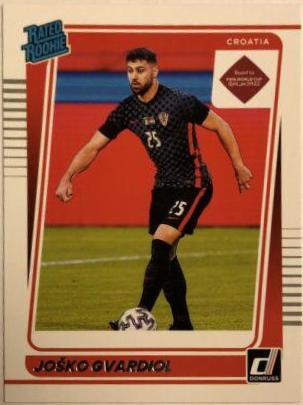 Josko Gvardiol #185 Soccer Cards 2021 Panini Donruss Road to Qatar