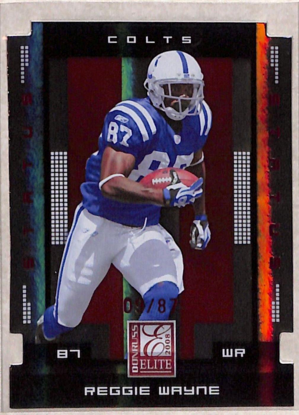 Reggie Wayne #42 2008 Panini Donruss Elite Football