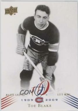 Toe Blake #1 Hockey Cards 2008 Upper Deck Montreal Canadiens Centennial