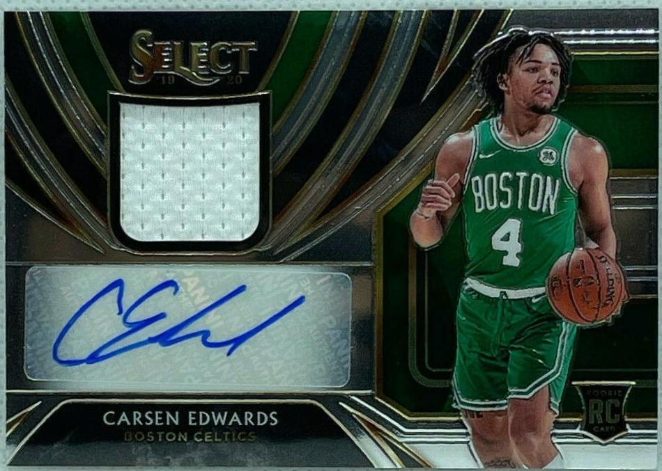 Carsen Edwards #CEW Basketball Cards 2019 Panini Select Rookie Jersey Autographs
