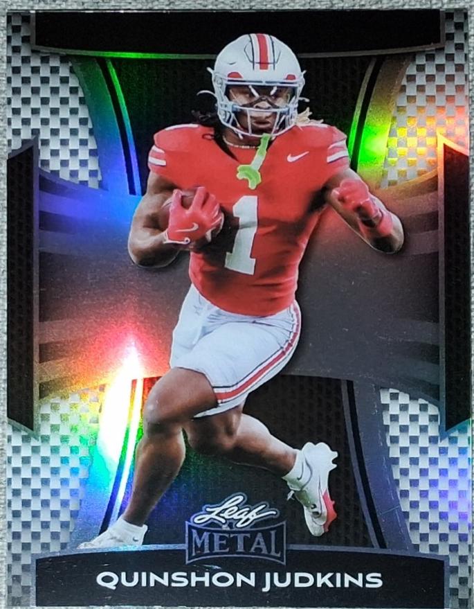 Quinshon Judkins #143 2025 Leaf Metal Football