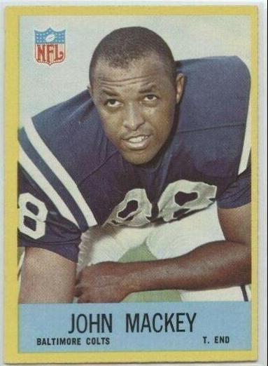 John Mackey #20 Football Cards 1967 Philadelphia