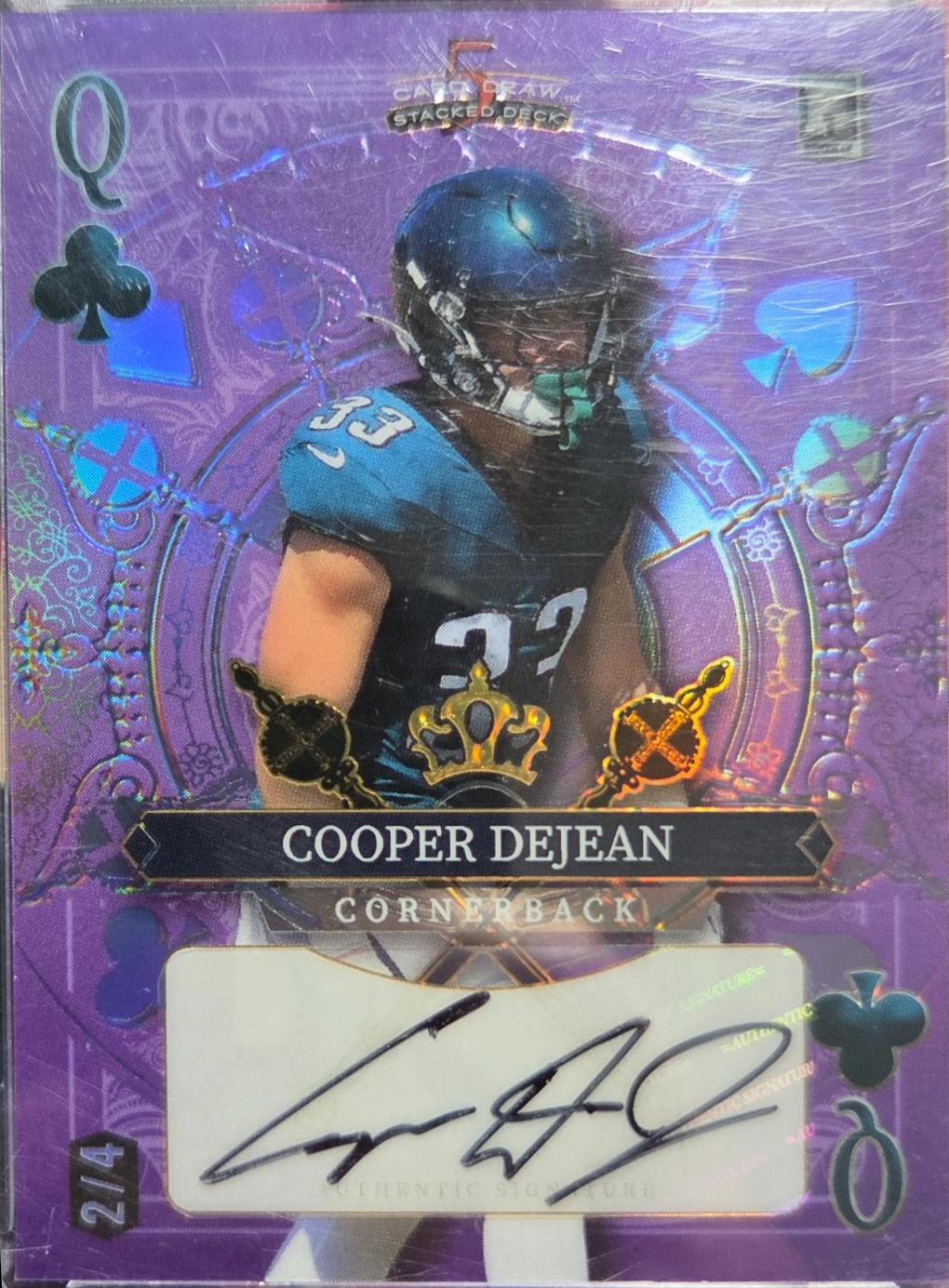 Cooper Dejean #SDHC-CDA 2024 Wild Card 5 Card Draw Stacked Deck Football