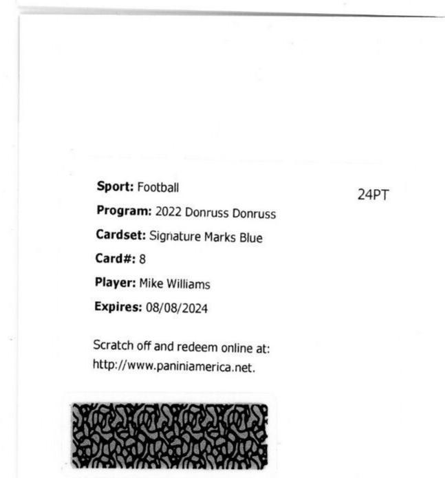 Mike Williams [Blue] #SM-MW