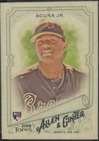 Ronald Acuna Jr. #207 Baseball Cards 2018 Topps Allen & Ginter