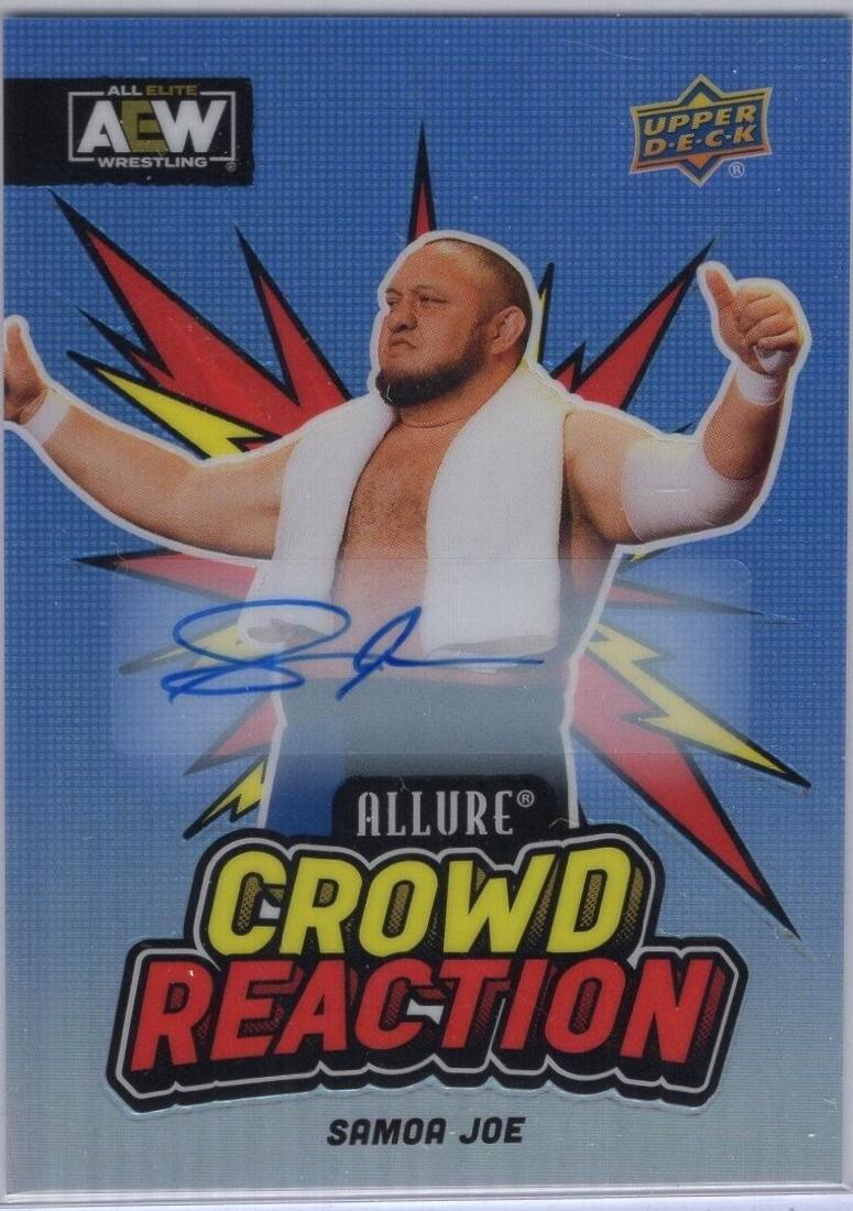 Samoa Joe #CR-13 Wrestling Cards 2024 Upper Deck Allure AEW Crowd Reaction Autograph