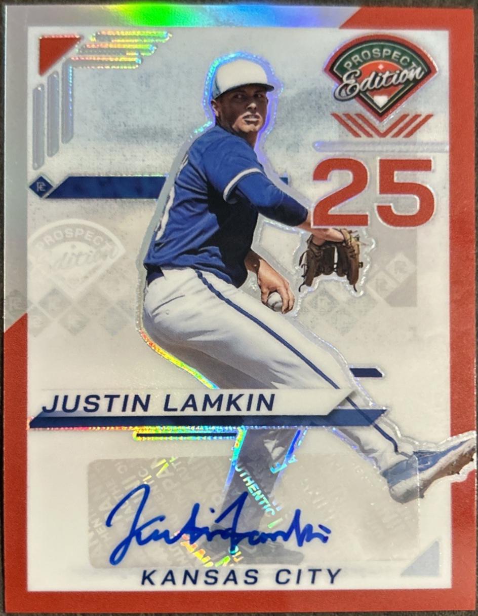 Justin Lamkin [Red Holo Ticket Signature] #37