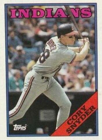 Cory Snyder #620 Baseball Cards 1988 Topps
