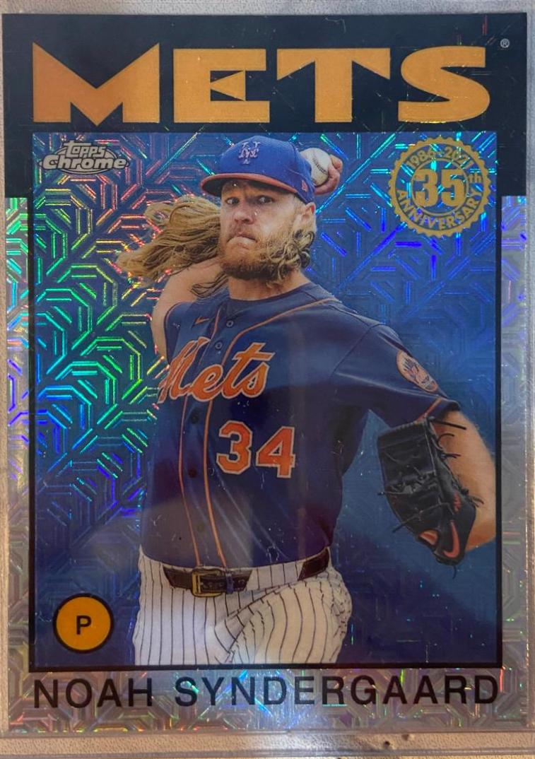 Noah Syndergaard #86TC-63 Baseball Cards 2021 Topps Update 1986 Chrome Silver Pack