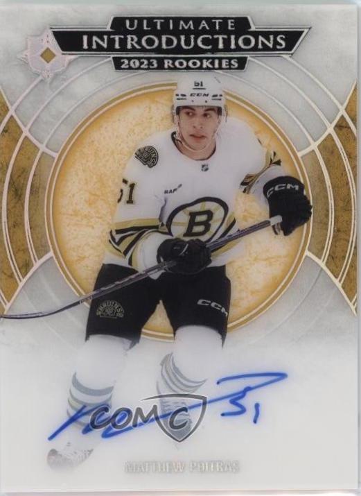 Matthew Poitras #UI-25 2023 Upper Deck Ultimate Collection Introductions Autograph Hockey