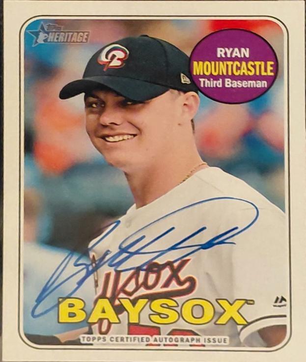 Ryan Mountcastle #ROA-RM 2018 Topps Heritage Minors Real One Autograph Baseball
