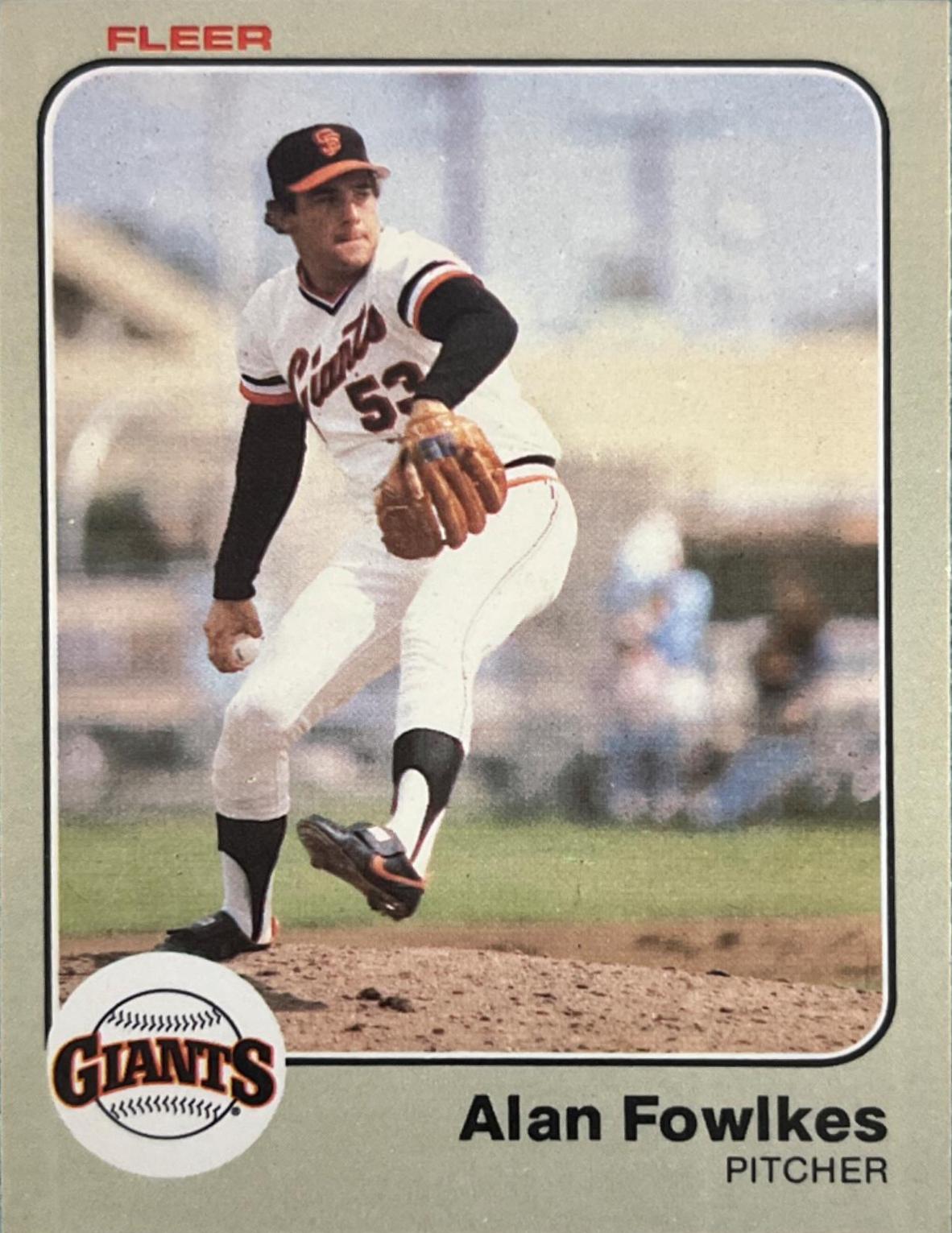 Alan Fowlkes #259 Baseball Cards 1983 Fleer