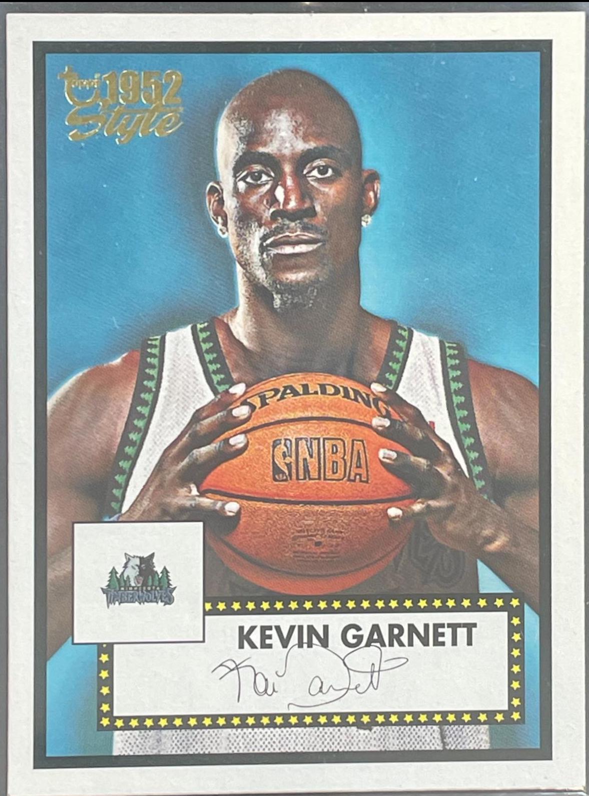 Kevin Garnett #122 Basketball Cards 2005 Topps 1952 Style