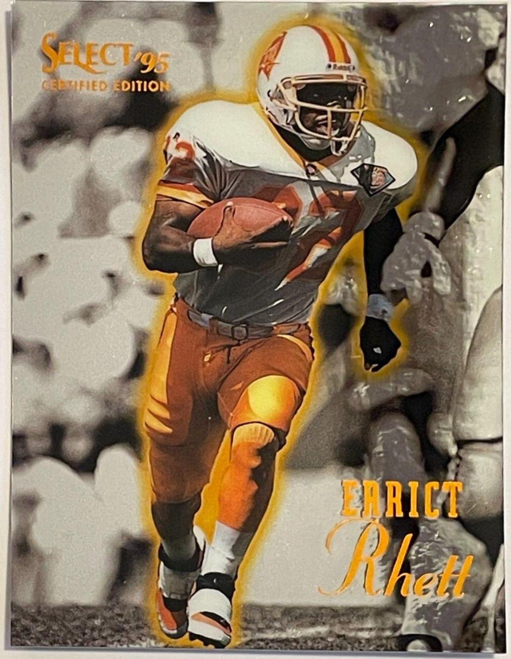Errict Rhett #4 Football Cards 1995 Panini Select Certified