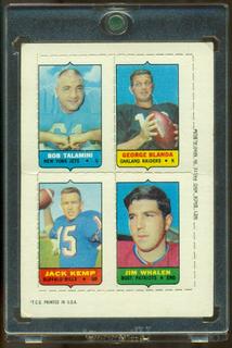 Bob Talamini, George Blanda, Jack Kemp, Jim Whalen