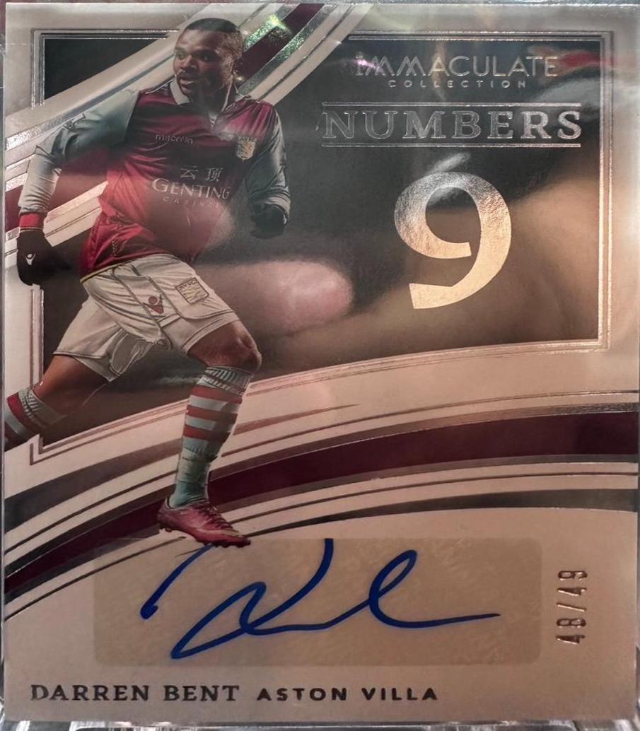 Darren Bent #IN-DBT Soccer Cards 2022 Panini Immaculate Collection Magnificent Memorabilia
