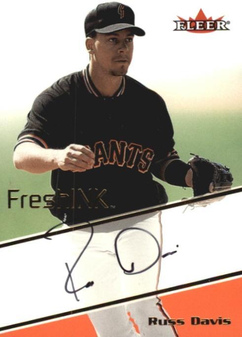 Russ Davis Baseball Cards 2000 Fleer Mystique Fresh Ink