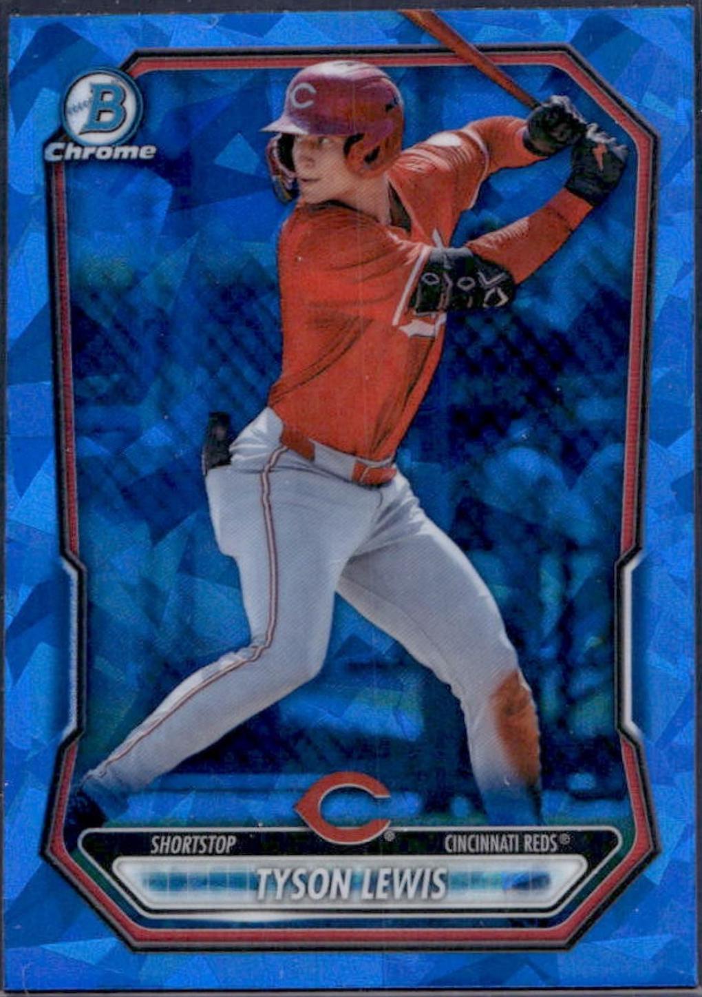 2026 Bowman Chrome Prospect Tyson Lewis [Sapphire] #BCP-5 card