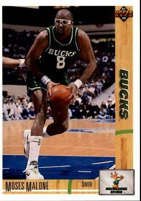 Moses Malone #402 Basketball Cards 1991 Upper Deck