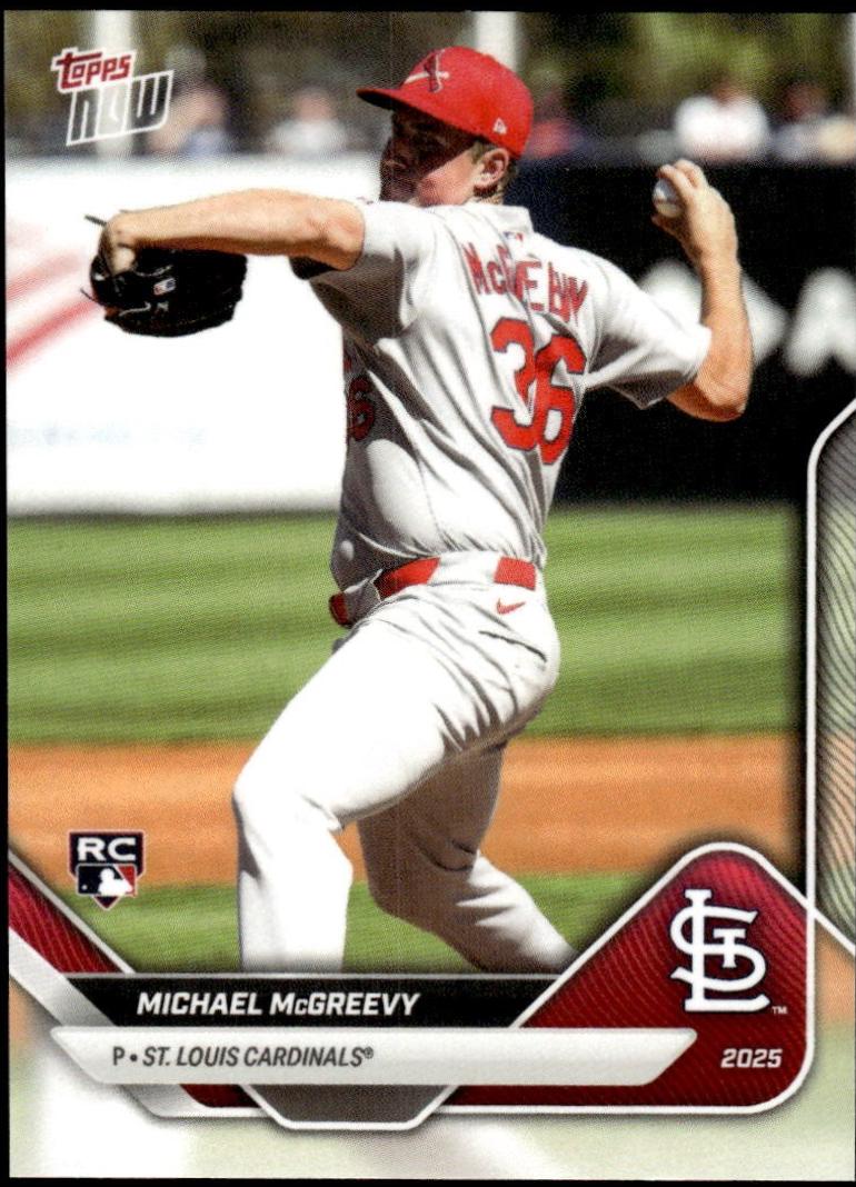 Michael McGreevy #OD-250 2025 Topps Now Road To Opening Day Baseball