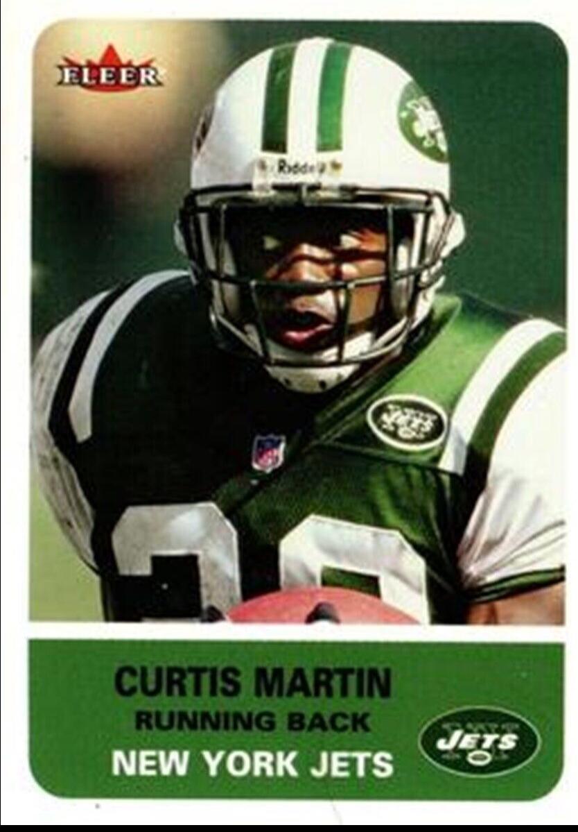 Curtis Martin #12 Football Cards 2002 Fleer