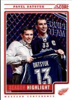 Pavel Datsyuk #10 Hockey Cards 2012 Score