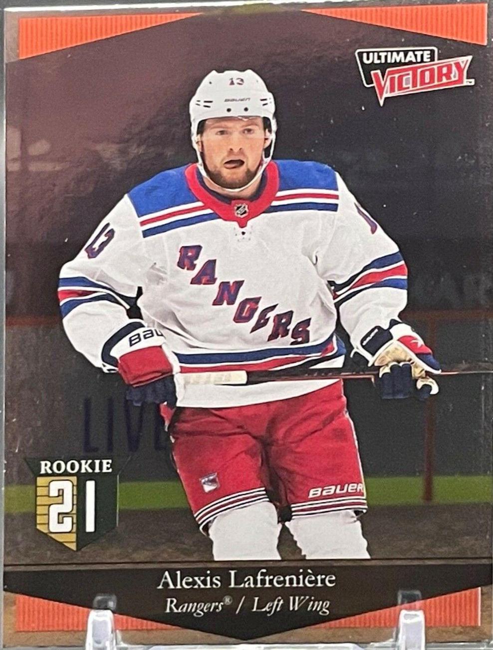 Alexis Lafreniere #UV-42 Hockey Cards 2020 Upper Deck Ultimate Victory