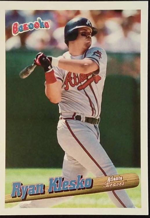 Ryan Klesko #17 Baseball Cards 1996 Bazooka