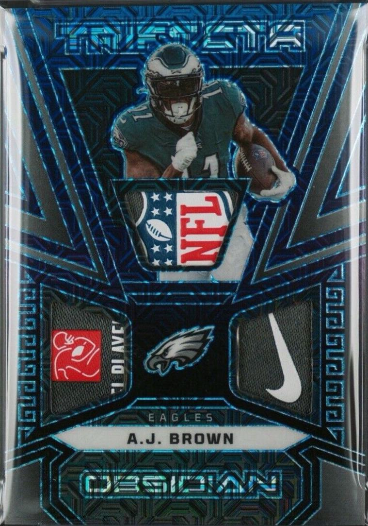 A.J. Brown #28 2023 Panini Obsidian Trifecta Swatch Football