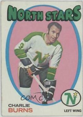 Charlie Burns #21 Hockey Cards 1971 Topps