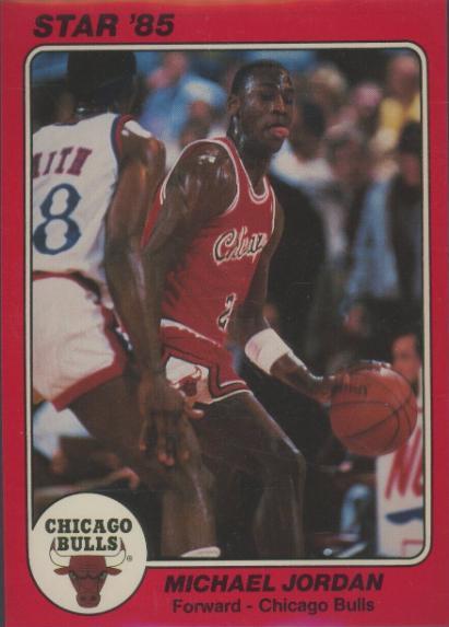 Michael Jordan #1 Basketball Cards 1985 Star Team Supers 5×7