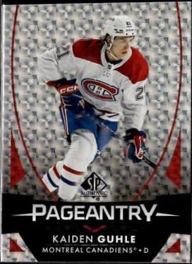 Kaiden Guhle #P-9 Hockey Cards 2023 SP Authentic Pageantry