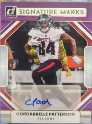 Cordarrelle Patterson #SM-CP Football Cards 2022 Panini Donruss Signature Marks
