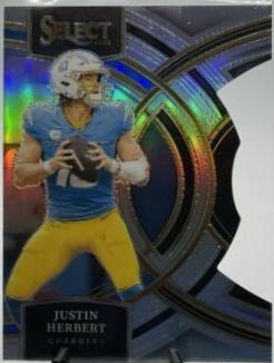 Justin Herbert [Silver Prizm Die-Cut] #136 Prices | 2023 Panini