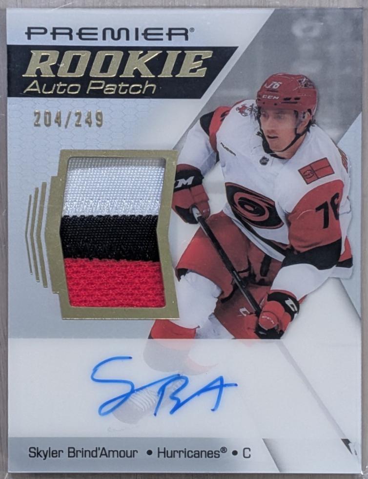 Skyler Brind'Amour #AR-SB 2025 Upper Deck Premier Acetate Rookie Patch Auto Hockey