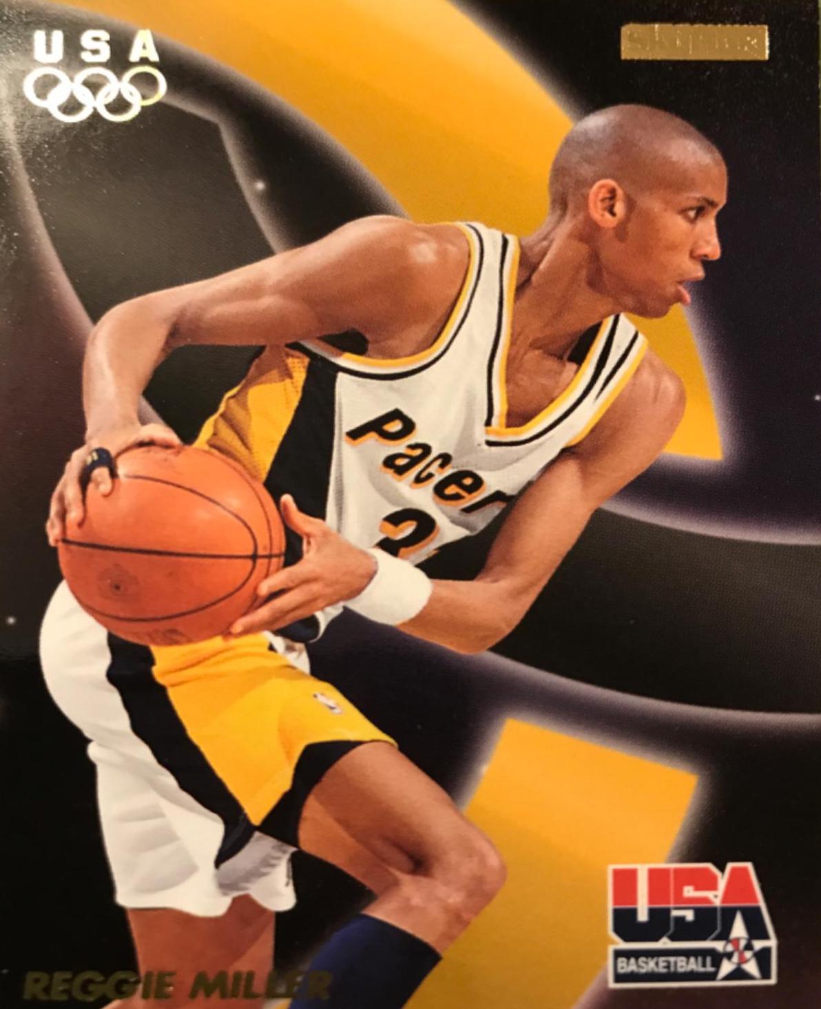 Reggie Miller #44 Basketball Cards 1996 Skybox USA Basketball