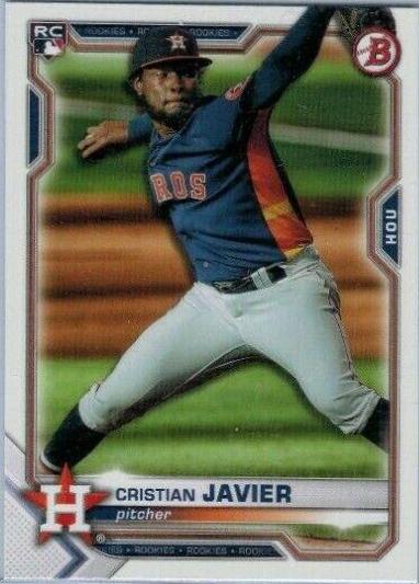 Cristian Javier #83 Baseball Cards 2021 Bowman