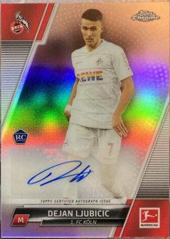 Dejan Ljubicic #BCA-DL Soccer Cards 2021 Topps Chrome Bundesliga Autographs