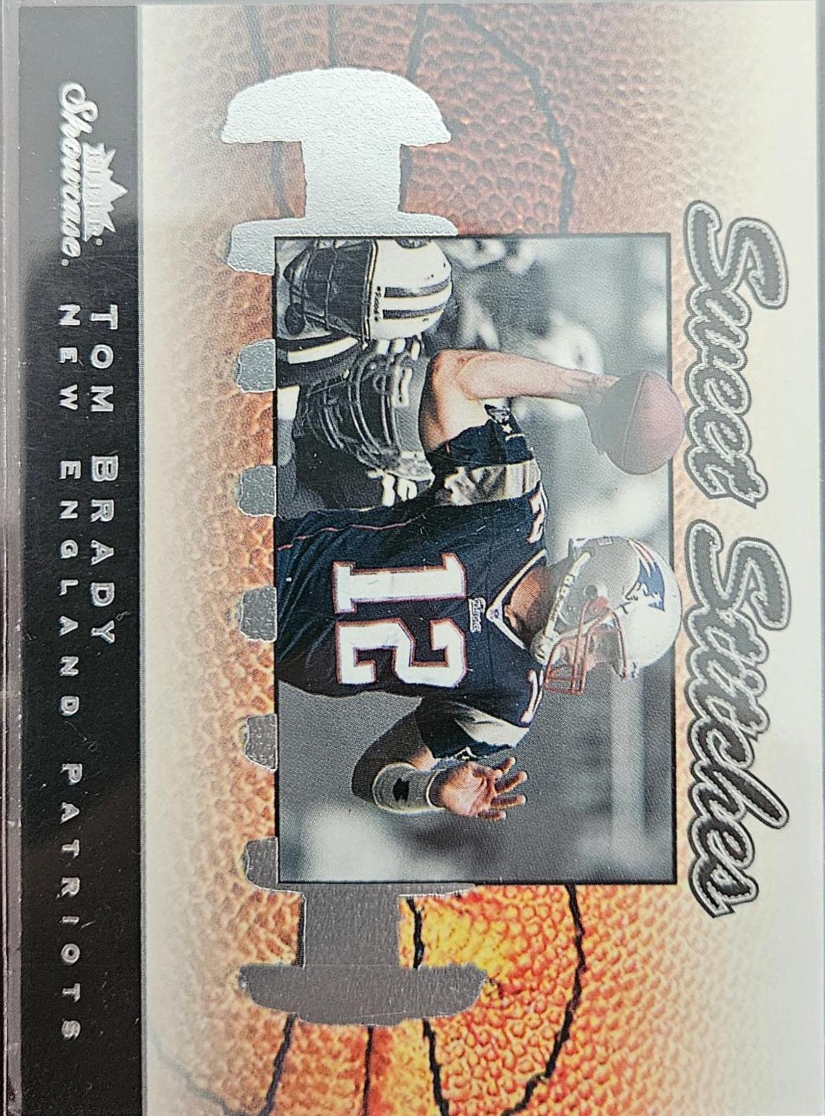 Tom Brady #SS-6 Football Cards 2003 Fleer Showcase Sweet Stitches