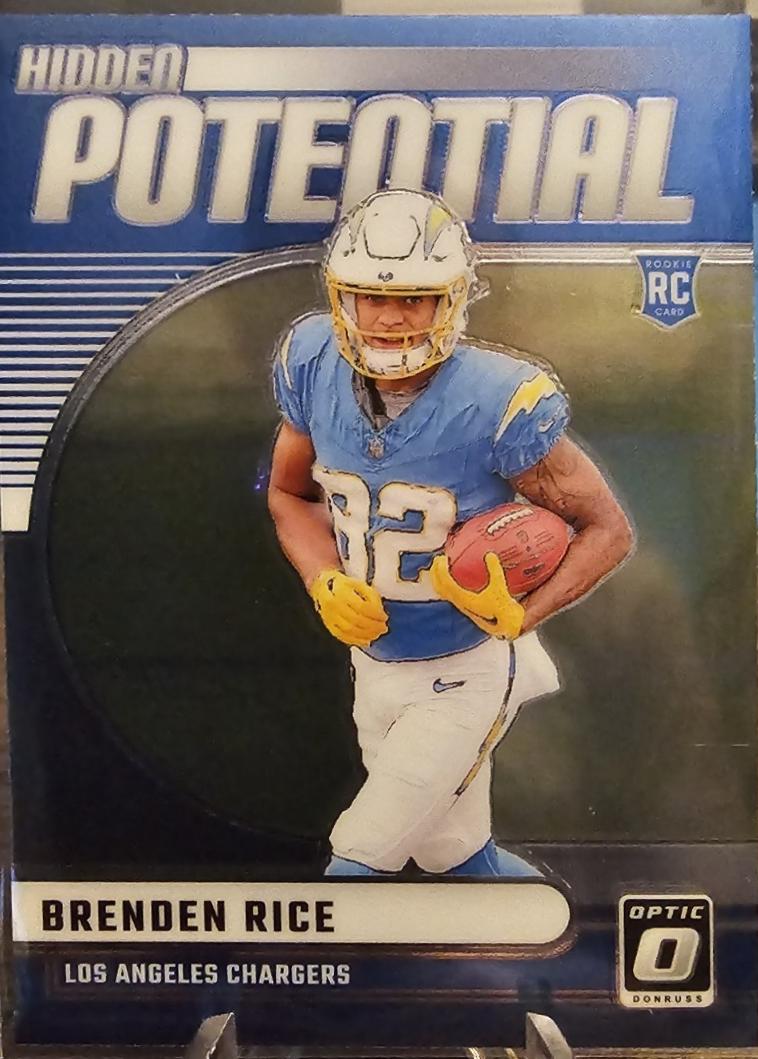 Brenden Rice #8 Football Cards 2024 Panini Donruss Optic Hidden Potential