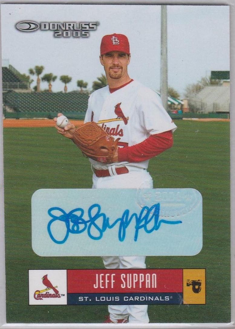 jeff suppan #344 Baseball Cards 2004 Donruss Classics Significant Signatures