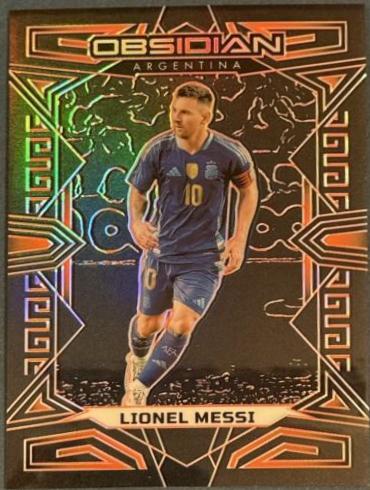 Lionel Messi [Orange Electric Etch] #144 Prices | 2023 Panini