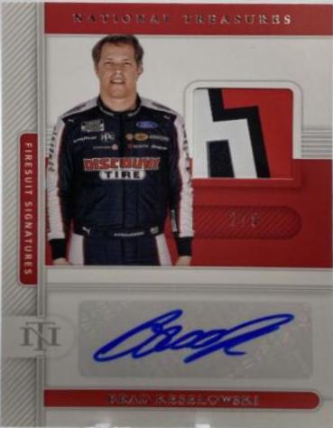 Brad Keselowski #FS-BK Racing Cards 2021 Panini National Treasures NASCAR Firesuit Signatures