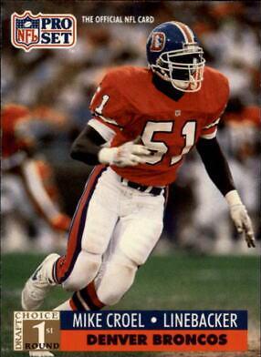 Mike Croel #733 Football Cards 1991 Pro Set