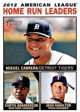 AL Home Run Leaders #10 Baseball Cards 2013 Topps Heritage