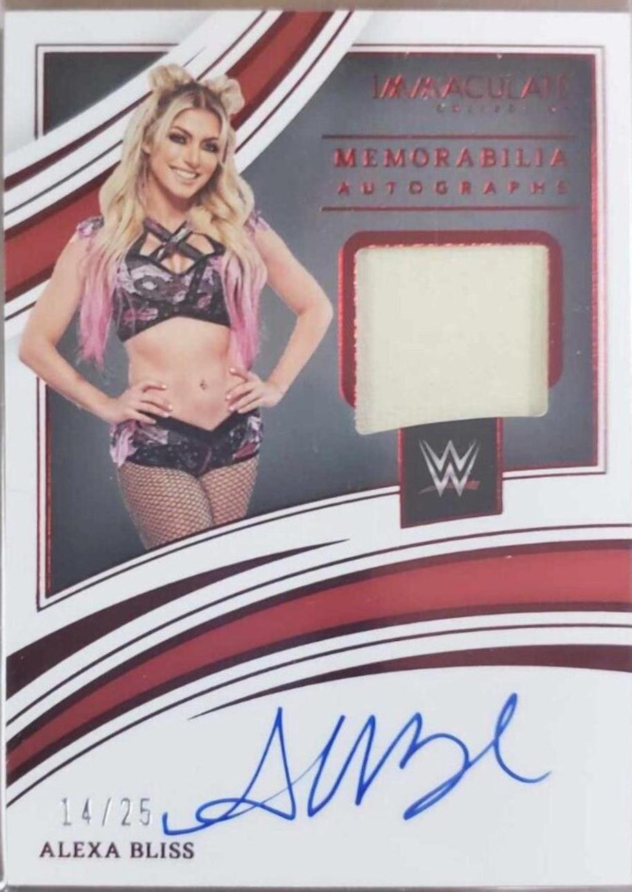 Alexa Bliss #MA-ABS Wrestling Cards 2022 Panini Immaculate WWE Memorabilia Autographs