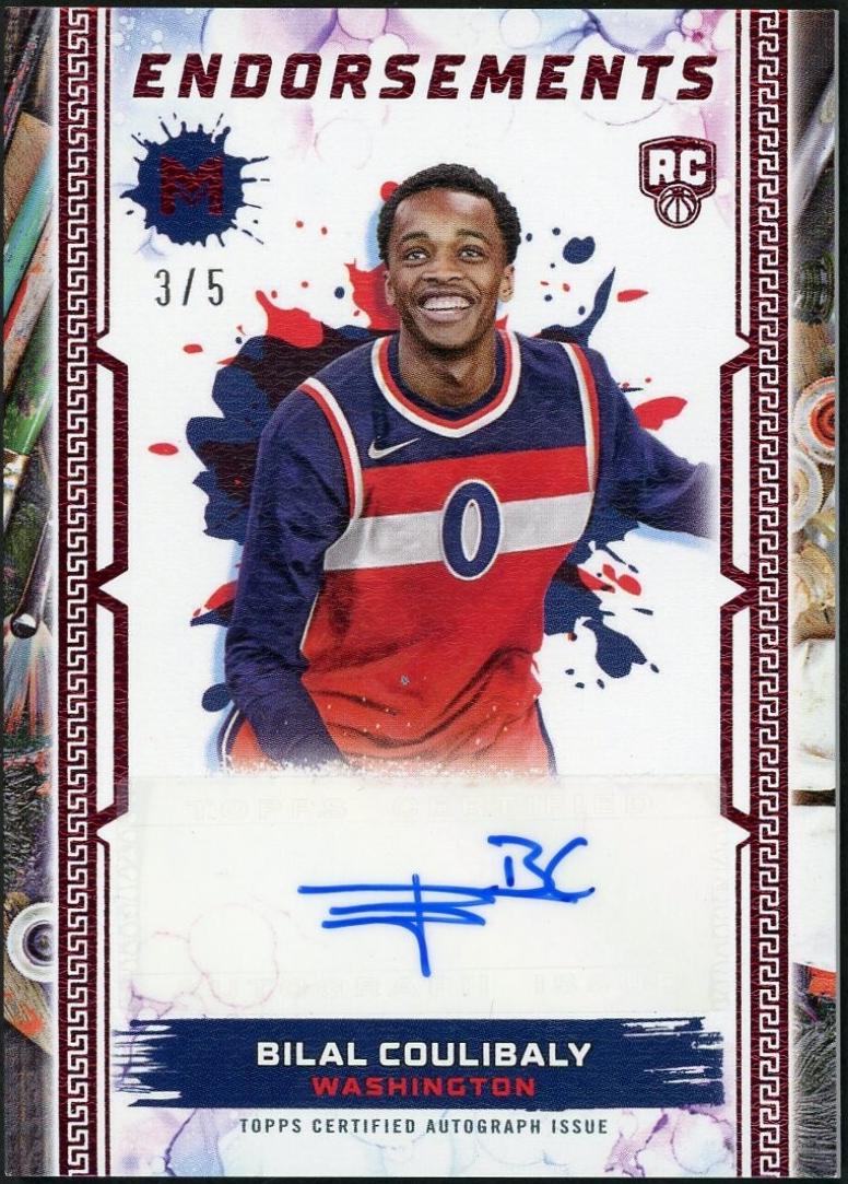 Bilal Coulibaly #ME-BCO Basketball Cards 2023 Topps Motif Endorsements Autograph