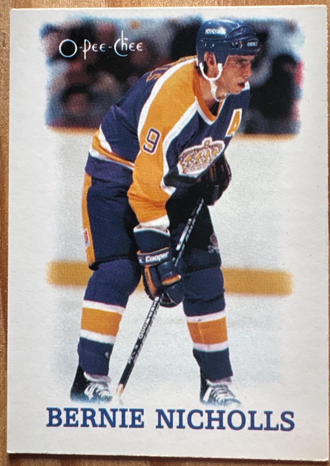 Bernie Nicholls #28 1988 O Pee Chee Minis Hockey