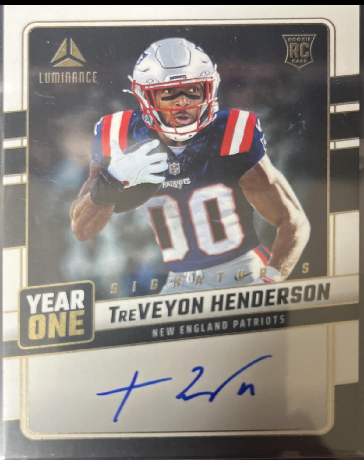TreVeyon Henderson #13 2025 Panini Luminance Year One Signature Football