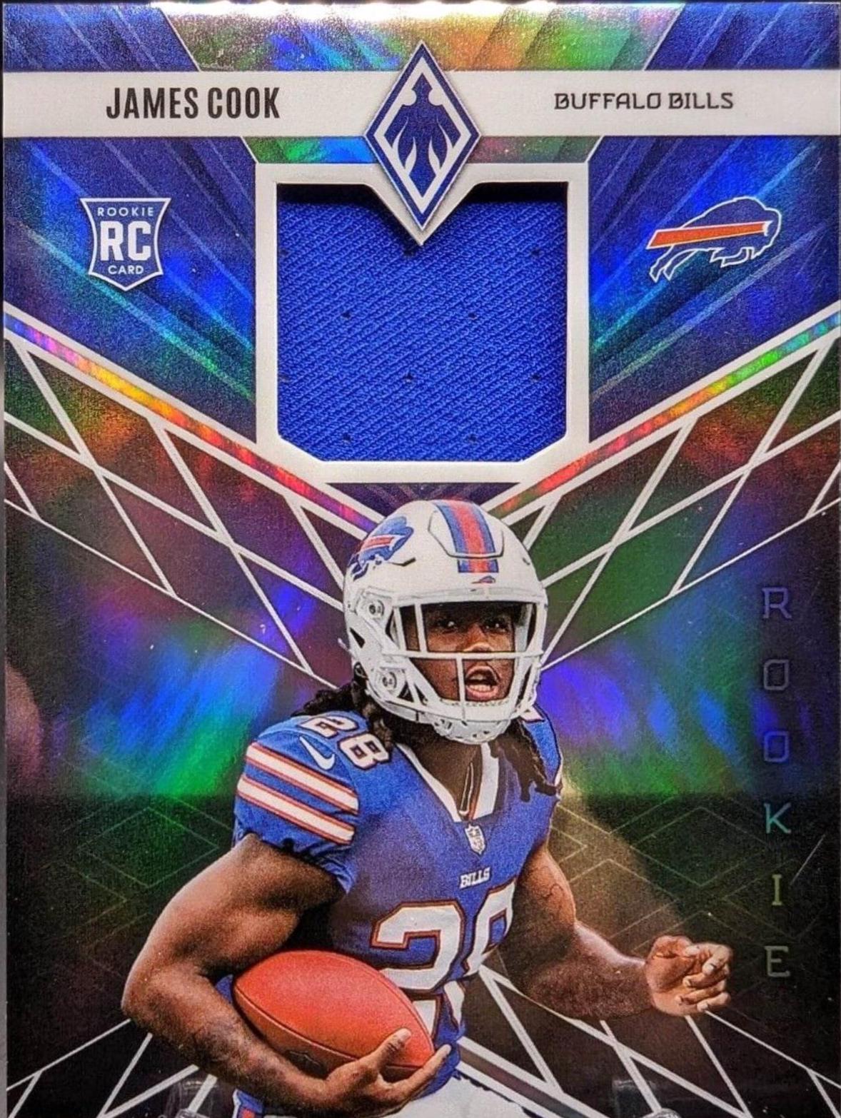 James Cook #RME-15 Football Cards 2022 Panini Phoenix Rookie Memorabilia